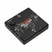 Переключатель гнездо HDMI на 3 гнезда HDMI, без питания, пластик (etm17-6912)