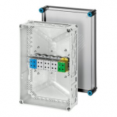 Коробка клеммная 5-полюсная 6-95 кв.мм Al/Cu 450х300х170 IP65 серая (K 9951)