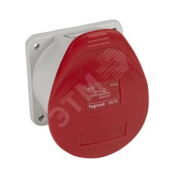 P17 Розетка силовая IP44 3К+Н+З 380В 32А (58059)