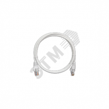 Шнур U/UTP 4 пары, Кат.5e, 2хRJ45/8P8C, T568B, 7х0,205мм, LSZH, белый, 3м (NMC-PC4UD55B-030-C-WT)