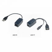 Удлинитель USB интерфейса по кабелю витой пары (CAT5 и выше). (UE01)