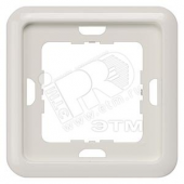 DELTA PROFIL Рамка 1 пост с прямыми углами 80X80мм титаново-белая (5TG1811)