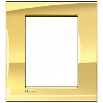 LivingLight Рамка прямоугольная 3+3 модуля Золото (LNA4826OA)