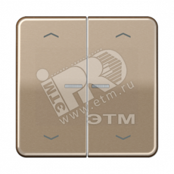 Клавиши для сдвоенной кнопки BCU золотая бронза (CD595KO5MPGB)