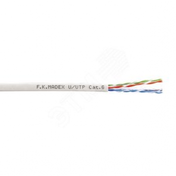 Витая пара U/UTP 4PR 23AWG Cat.6 PVC неэкранированная(DCM Test Report)