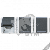 Розетка тройная горизонтальная SCHUKO 16A 250V накладная IP44