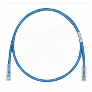 Патч-корд UTPCH2MBUY TX5e UTP Cat.5eс модульными разъёмами PAN-PLUG 2 м синий (UTPCH2MBUY)