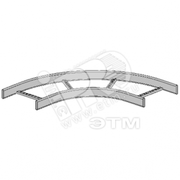 Элемент угловой 90° HST KS90-500 R=300