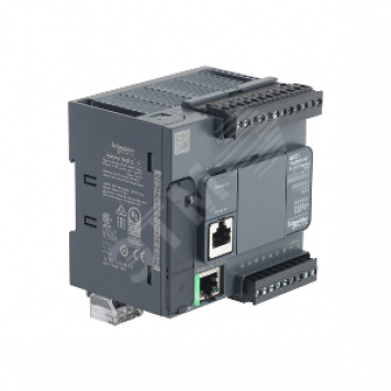 Блок базовый компактный M221-16IO Транзисторный источник Ethernet (TM221CE16T)