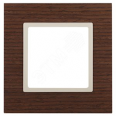 Рамка на 1 пост, дерево, Эра Elegance, дуб+сл.кость, 14-5301-09 (Б0034568)