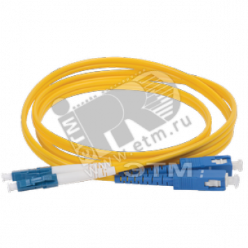 Патч-корд оптический 9/125 (OS2) LC/UPC-SC/UPC (Duplex) 5м