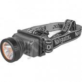 Фонарь светодиодный NPT-H10-ACCU 2Вт LED аккумуляторный налобный пластик (61284)
