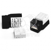 Вставка Keystone Jack RJ-45(8P8C) категория 5e 110 IDC заделка с помощью NE-TOOL черная