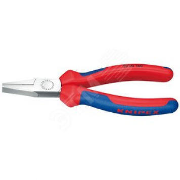 KNIPEX Плоскогубцы тупоносые, рифлённые губки 30 мм, L-160 мм, чёрные, 2-компонентные рукоятки рукоятки, блистер, KN-2002160SB (KN-2002160SB)