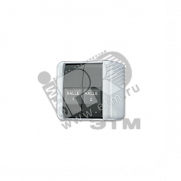 Кнопка сдвоенная 10AX 250V с полем для надписи накладная IP44