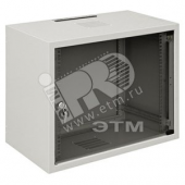 Шкаф настенный 19 дюймовый SJ2 18U 871x600х600 серый (собранный) (WZ-3715-01-05-011)