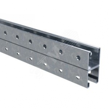 Двойной С-образный профиль 41х41, L500, толщ.2,5 мм, INOX 304