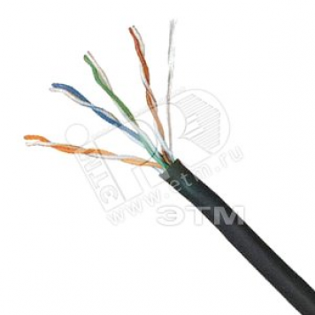 Витая пара UTP 4 пары AWG 24 Cat.5е внешняя Cu Light (UTP 4x2x24AWG out/Cu.)