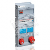 Бокс MPR32/1MS с розетками в сборе IP44 пластик (MPR32/1MS)