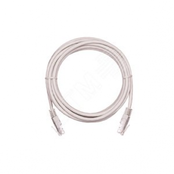 Шнур U/UTP 4 пары Кат.5e 2хRJ45/8P8C T568B медный PVC серый 1 5м 10шт.