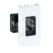 Разъем HDMI узкий (мама-мама) S27 слоновая кость (2701094-031)
