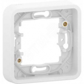 Рамка однопостовая MUREVA S, без винтов, белый, IP55 (MUR39107)