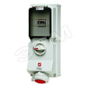 Розетка настенная механическая блокировка DUO 16А 3Р+N+E IP67 (7240)