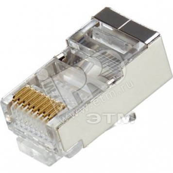 Соединитель штекерный RJ45 45 plug screened fawn Hirose (VE=50)