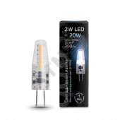 Лампа светодиодная LED 2вт 220в G4 белый капсульная Gauss (107707202)