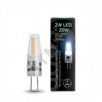 Лампа светодиодная LED 2вт 220в G4 белый капсульная Gauss (107707202)