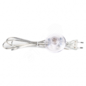 Шнур NPS-FS01-170-2x0.5-TR 1.7м с выкл. прозр. Nav (61719)