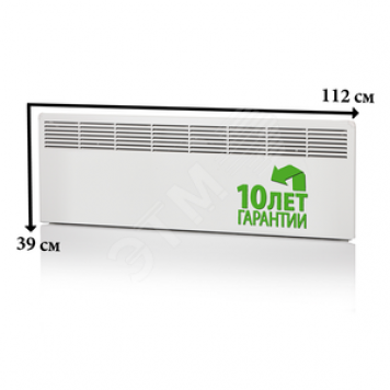 Конвектор 1500W с механическим термостатом IP21 389мм (EPHBM15PR)