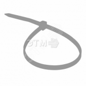 Хомут-стяжка кабельная нейлоновая 300x3,6 мм, серая, упаковка 100 шт (etm07-0300-3)