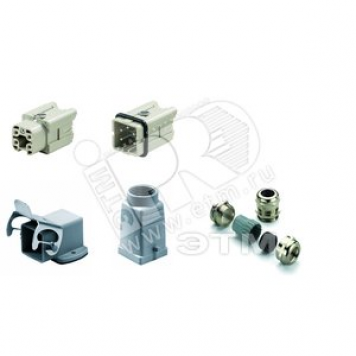 Комплект промышленного разъема HDC KIT HA 04.402 M. 4 полюса (1802700000)