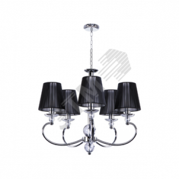 Люстра BENETTI Classic Ardore хром/черный, 5хE14, коллекция CLS-007 (CLS-007-6180-05/C)
