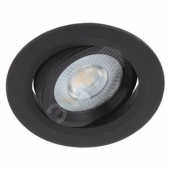 KL LED 22A-5 4K BK Точечные светильники ЭРА Светильник ЭРА светодиодный круглый поворотн. LED SMD 5W 4000K, черный (Б0039687)