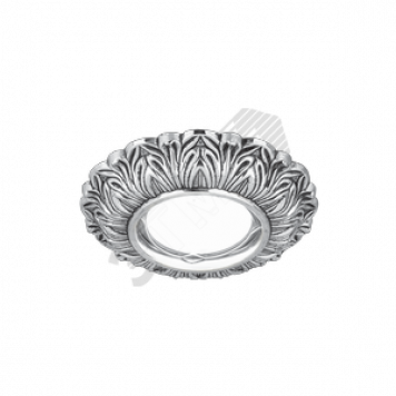 Светильник Antique CA048 Круг. Серебро/Черный Gu5.3 1/40