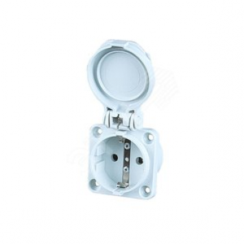 Розетка встраиваемая с/з 16A/250V/1P+N+E/IP54 (105-0g)