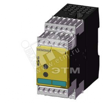 SIRIUS SAFETY RELAY ДЛЯ SAFETY-ORIENTED STANDSTILL MONITORING, 24V DC, 45.0MM, SCREW TERMINAL, FK INSTANT.: 3NO 1NC, FK DELAYED: 0, MK: 3, AUTO START, BASIC UNIT, MAX. ACHIEV. CAT. EN954-1: 4, MAX. ACHIEV. SIL ДО IEC61508:3, (3TK2810-0BA01)