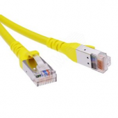 Патч-корд экранированный CAT6A SF/UTP 4х2 LSZH желтый 5м (RN6ASF4550YL)