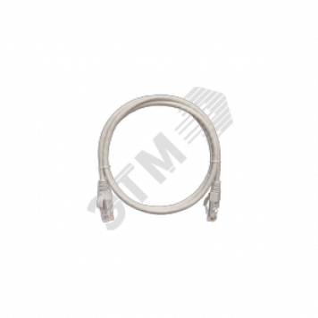 Шнур U/UTP 4 пары, Кат.6, 2хRJ45/8P8C, T568B, медный, PVC, серый, 5м, 10шт. (EC-PC4UE55B-BC-PVC-050-GY-10)