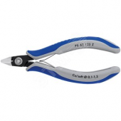 KNIPEX Прецизионные бокорезы для электроники, L-125 мм, чёрные, 2-компонентные рукоятки, KN-7942125Z