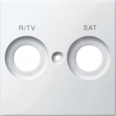 Центральная плата с маркировкой R/TV и SAT белый (MTN299819)