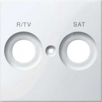 Центральная плата с маркировкой R/TV и SAT белый (MTN299819)