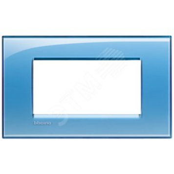 LivingLight Рамка прямоугольная 4 поста Голубой (LNA4804AD)