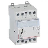 Контактор 24V 4НО 40А с ручкой управления CX3 (412518)