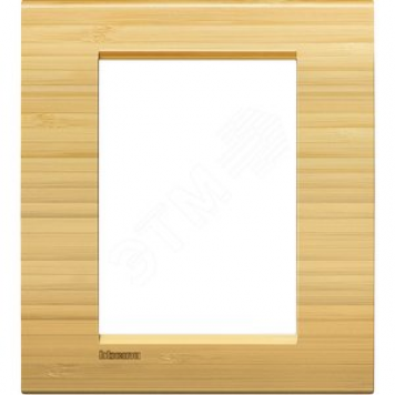 LivingLight Рамка прямоугольная 3+3 модуля Бамбук (LNA4826LBA)