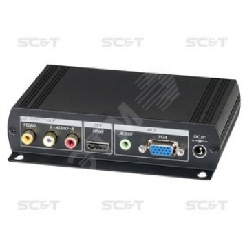 Преобразователь аудио и композитного видеосигнала в VGA и HDMI (AD001HH)