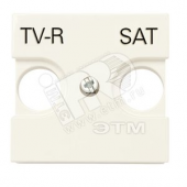 Zenit Накладка для TV-R-SAT розетки 2 модуля шампань (N2250.1 CV)