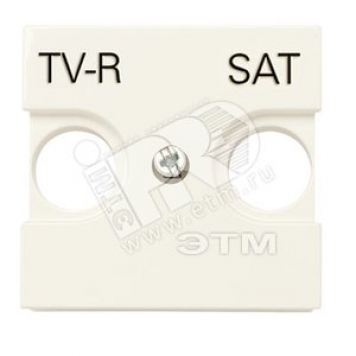 Zenit Накладка для TV-R-SAT розетки 2 модуля шампань (N2250.1 CV)